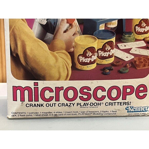 Vintage 1980 Play-Doh Microscope Critters Modeling Set Kenner in Original Box - Picture 3 of 14